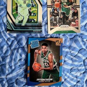 Boston Celtics MVP Jason Tatum "rated rookie" w/MVP bonus,cards of Brown & Jokic